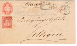 Charge Tüblibrief Staffelbach - Villigen  1873