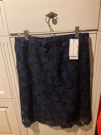 Jupe Gerard Pasquier marine, Taille 42, Neuve avec étiquette