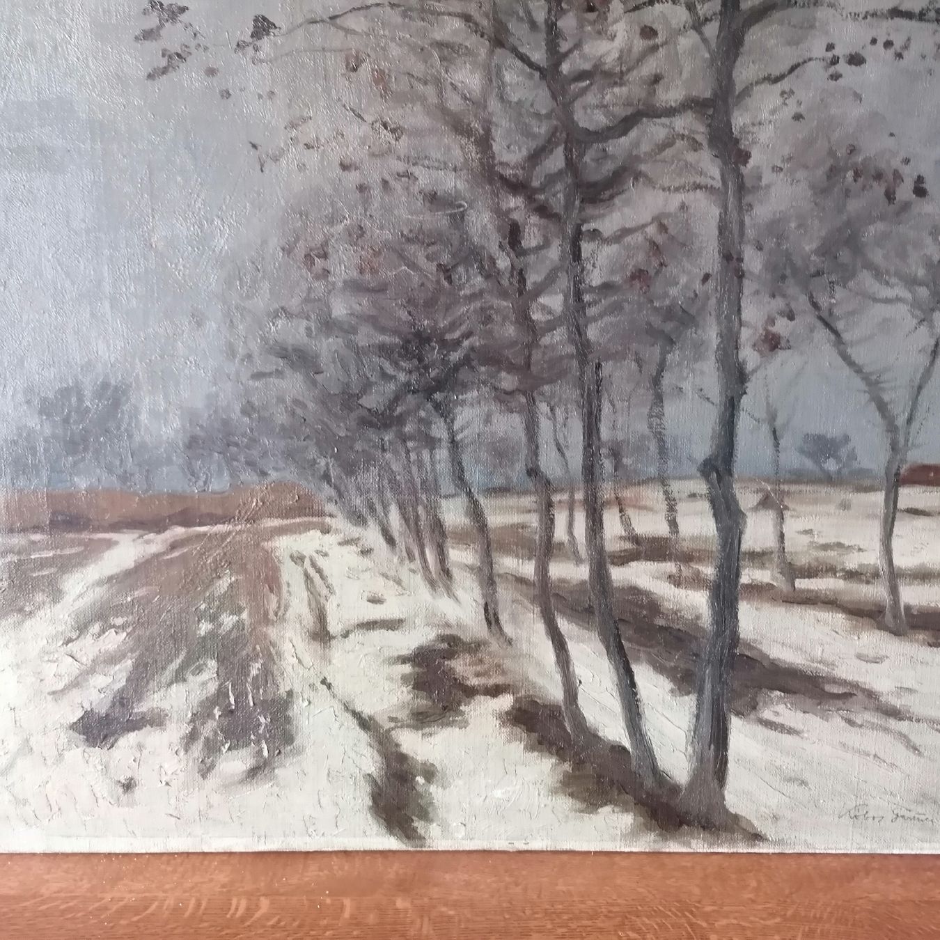 Dipinti: Inverno. Olio su tela. – Usato da Mendrisio venduto da Accamuta 2