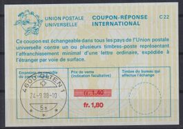 R38) UPU, Coupon-Reponse-International
