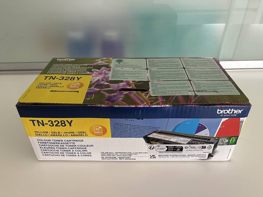 Brother Cartucce per stampanti & toner: Original Brother TN-328Y – Nuovo e nell'imballaggio originale da Jona venduto da Thola66
