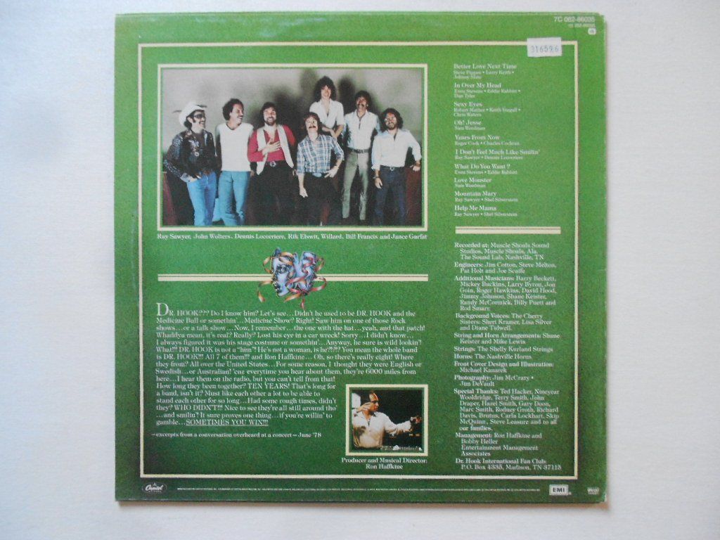 Schallplatten: DR. HOOK  -  SOMETHIMES YOU WIN... – Gebraucht aus Bex von Giorgiob 1