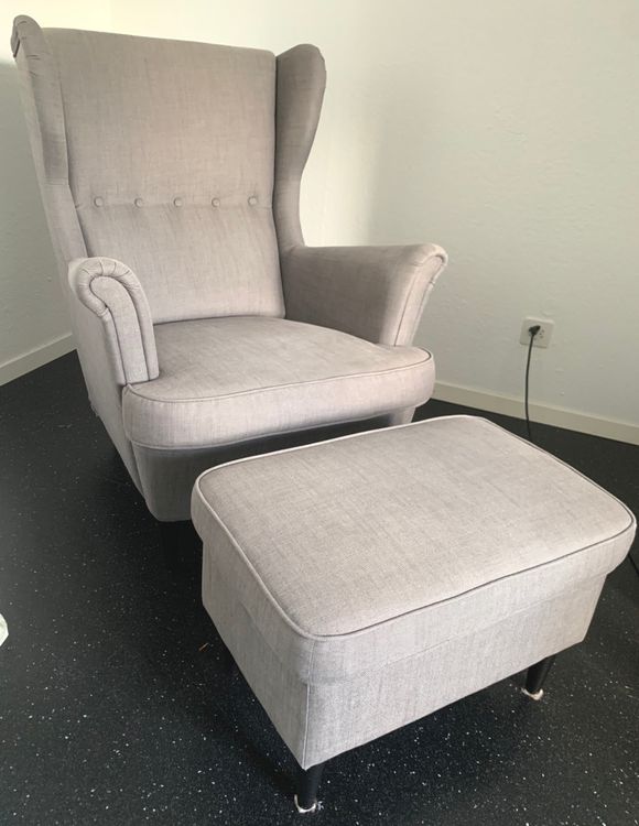 STRANDMON IKEA Sessel mit Hocker Kaufen auf Ricardo