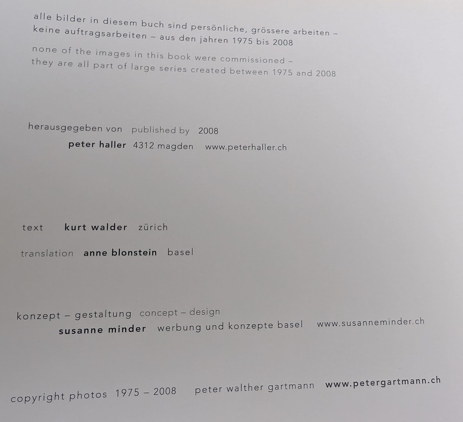 Libri: Peter Walther Gartmann Fotoband - Top! – Nuovo (secondo la descrizione) da Zürich venduto da axolottchen 4