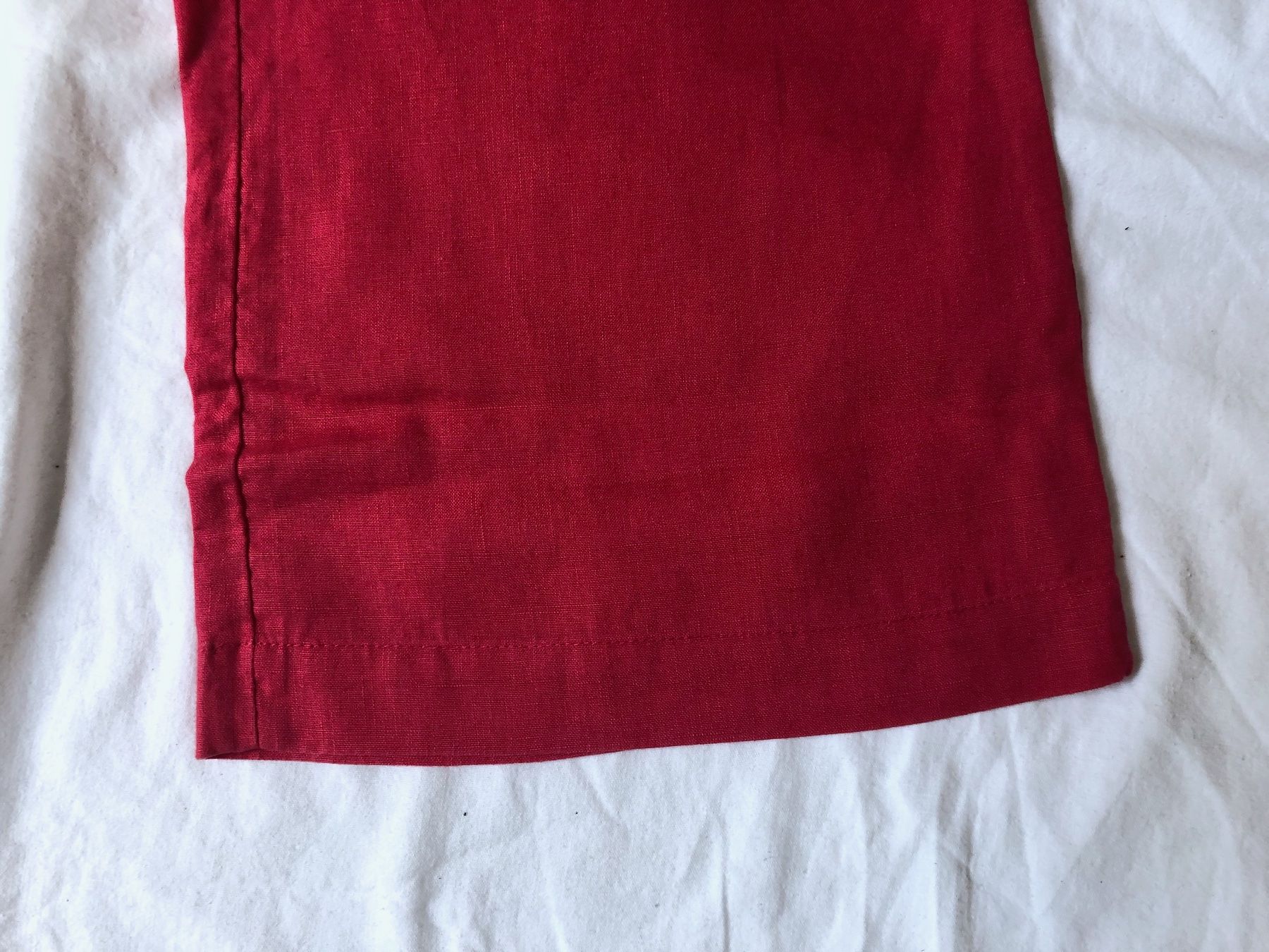 H&M Pantaloni: H&M Leinenhose, rot, Gr. 34 – Usato da Basel venduto da Solaia28 2