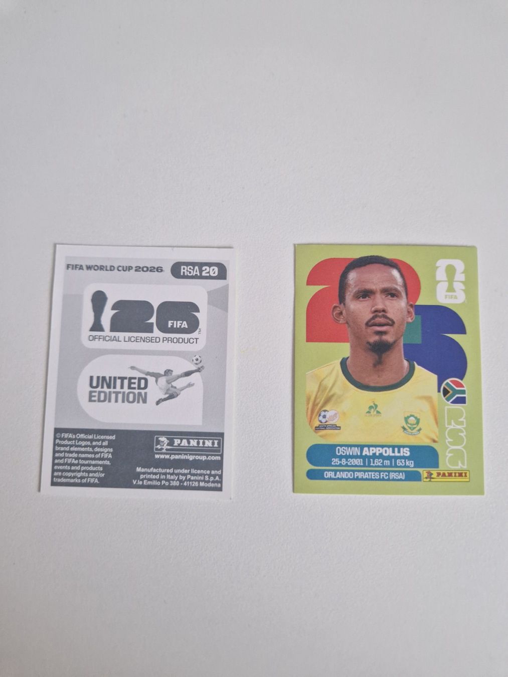 Panini Cartes à collectionner: Panini Sticker RSA20 – Neuf (Voir description) à Stüsslingen par white_angel86