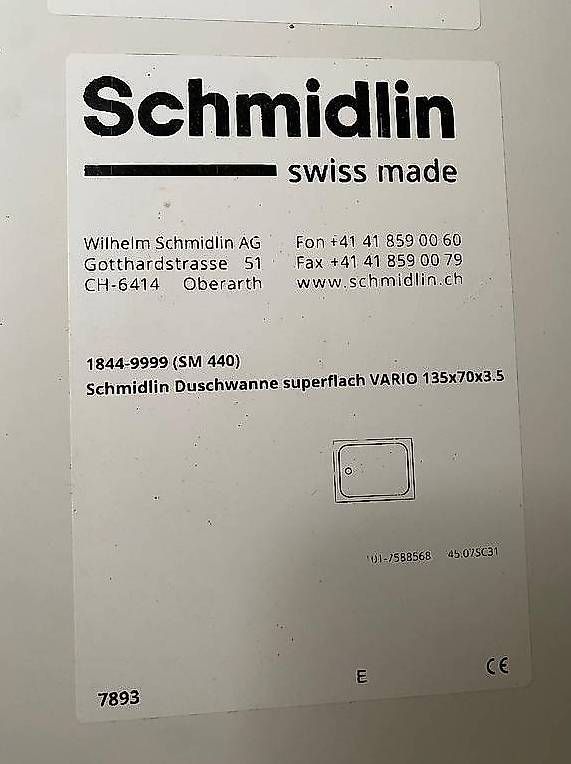 Schmidlin Duschen: neue superflache Duschtasse, Marke Schmidlin – Neu und originalverpackt aus Stettlen von sil_2stc 2