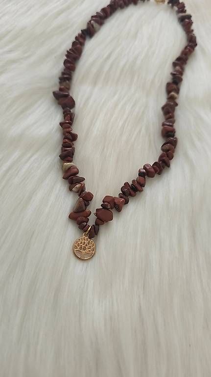 Catenine: Collier jaspe rouge arbre de vie – Usato da Cheseaux-Lausanne venduto da Ana_Gandarinho 2