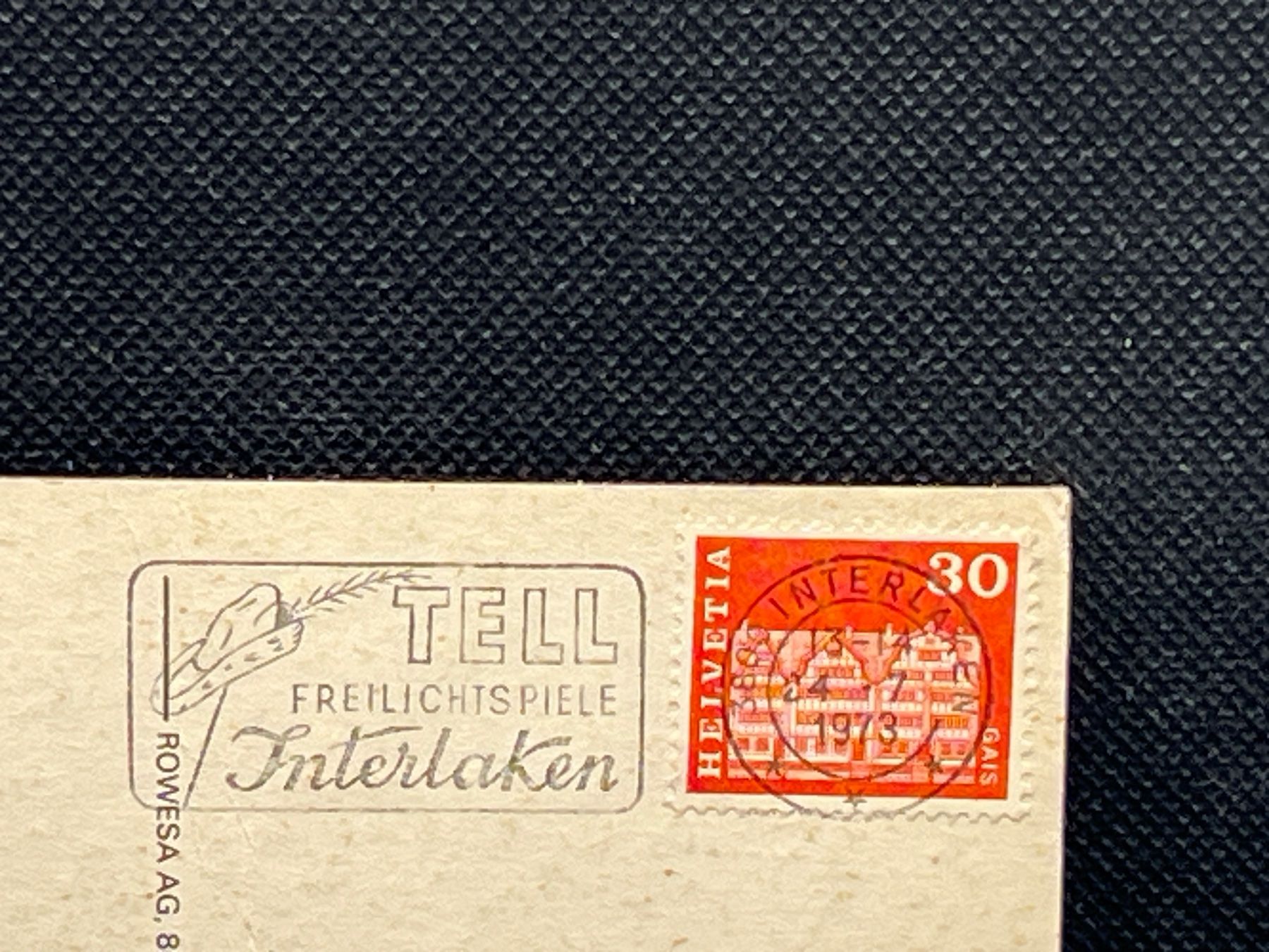 Cartoline postali: Interlaken, Postplatz Berner Oberland – Usato da Widnau venduto da Brusi9 1