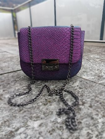 Damen Tasche, lila, ca.21cm×18cm, Umhängetasche