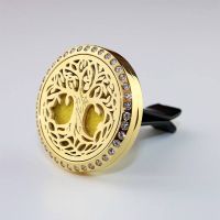 Diffusor - Lebensbaum - Messing Ø 3 cm mit Strass