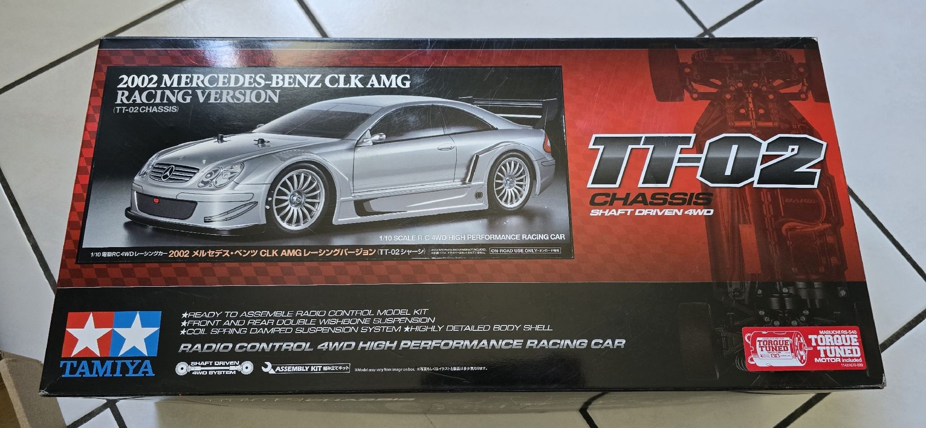 Tamiya Modellismo RC: TT-02 Mercedes CLK AMG – Nuovo (secondo la descrizione) da Siviriez venduto da gad_6pqg