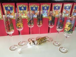 Champagnergläser 8 ARS MUNDI Edition Absolute Rarität! TOP