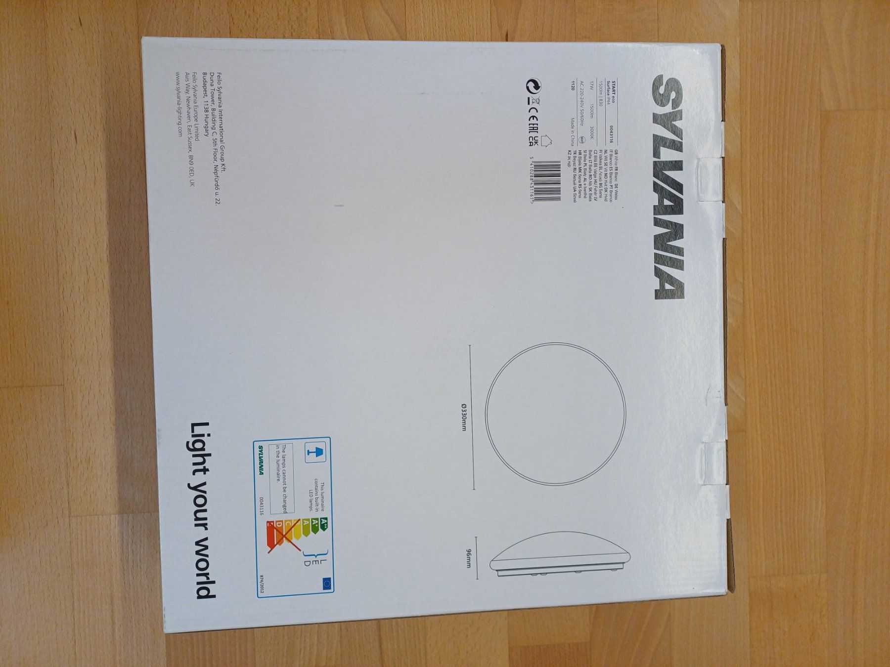 Lustres & lampes de plafonds: Sylvania Deckenlampe rund LED 33cm 17W – Neuf avec emballage d'origine à Oberegg par jan_zq6j 6