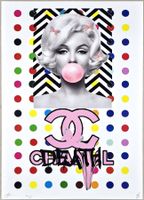 Death NYC Pop Art Druck " Hirst Bubble Gum Marilyn Monroe