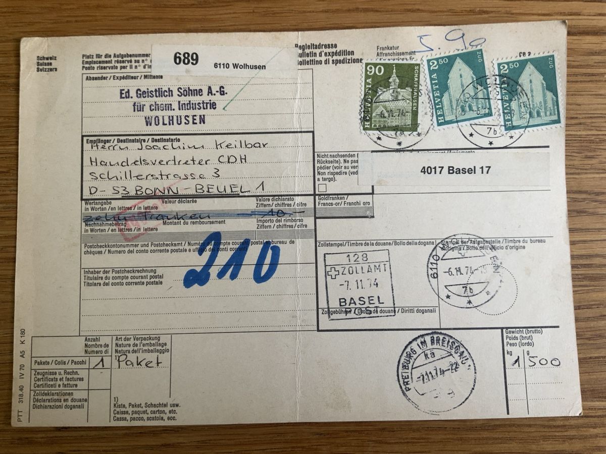 Alle Briefmarken: Wolhusen – Gebraucht aus Binningen von chr_cr5n