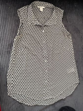 Chemise H&M imprimé géométrique sans manches Taille36