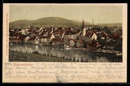Diessenhofen, Stadtansicht mit Kirche un