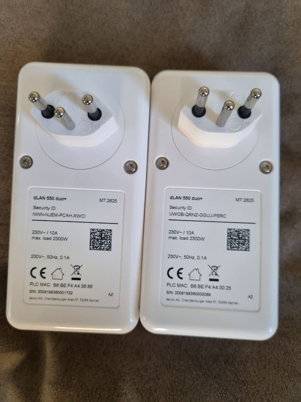 Devolo Lecteurs & Adaptateurs: Devolo dLAN 550 duo+ Powerline Adapter Set Weiss – D'occasion à Bigenthal par meier90 1