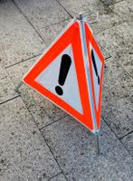 Triopan 60cm Faltsignal Warnsignal mit Hülle neuwertig