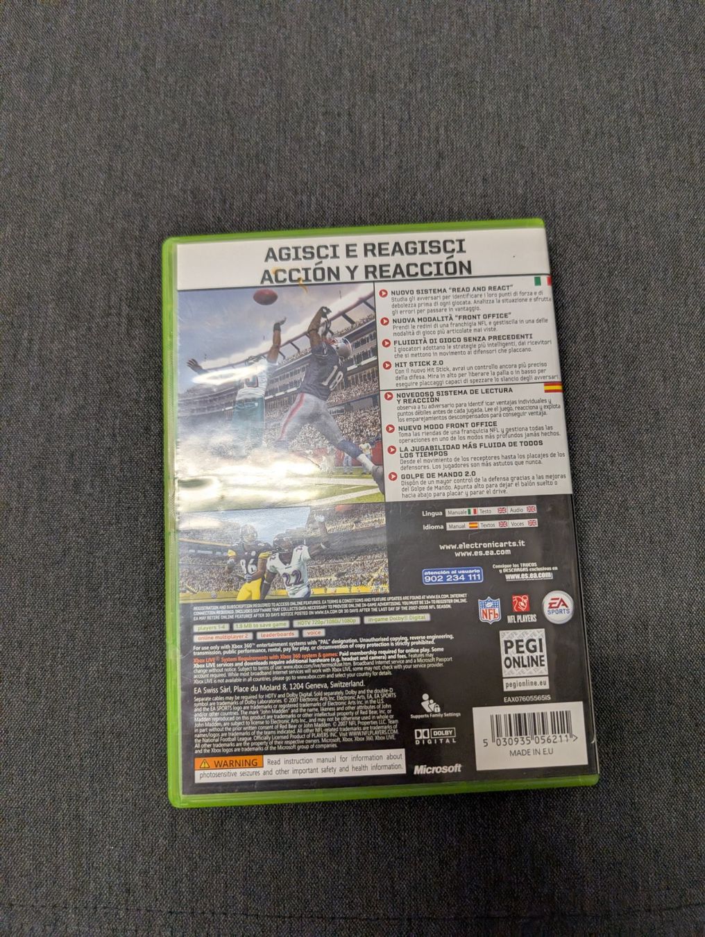 Giochi: Madden NFL 08 Microsoft Xbox 360 – Usato da Giubiasco venduto da Ticinerd 1