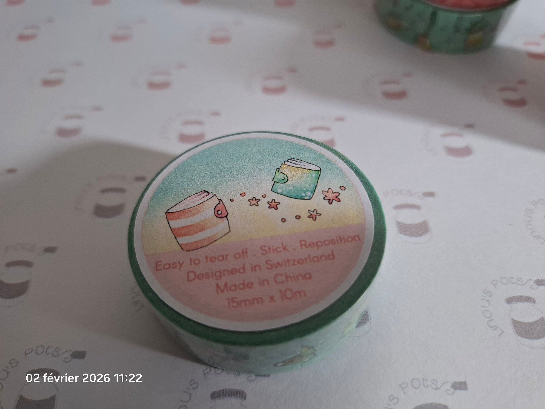 Aufkleber: 5 washi tape 15mmx10m – Neu und originalverpackt aus Yverdon-les-Bains von Dan00 6