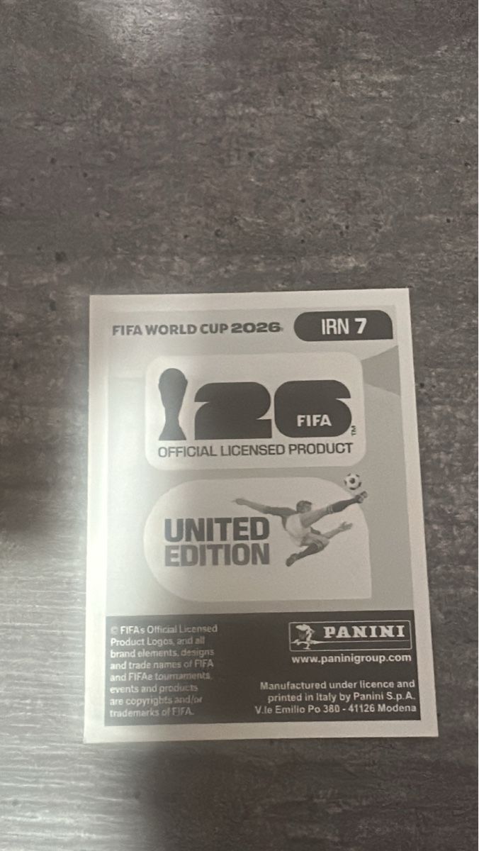 Panini Carte collezionabili: IRN 7 , FIFA WORLD CUP 2026 PANINI  – Nuovo (secondo la descrizione) da Frauenfeld venduto da 1PegPeg1 1