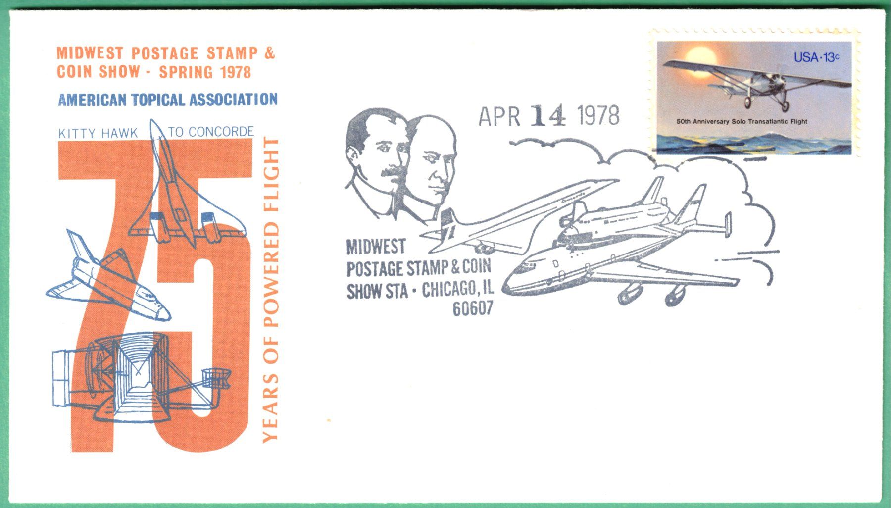 Tutti i francobolli: 1978  Midwest  75 years of powered flight – Usato da Mellingen venduto da Ginger