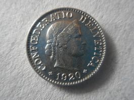5 Rp. 1920 unz/stgl  Sammlerstück selten in dieser Erhaltung