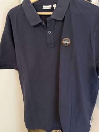 Polo Napapijri Blu Taglia 3XL