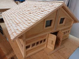 Aufklappbaren Bauernhof Nr. 1 mit Schindel für Kinder