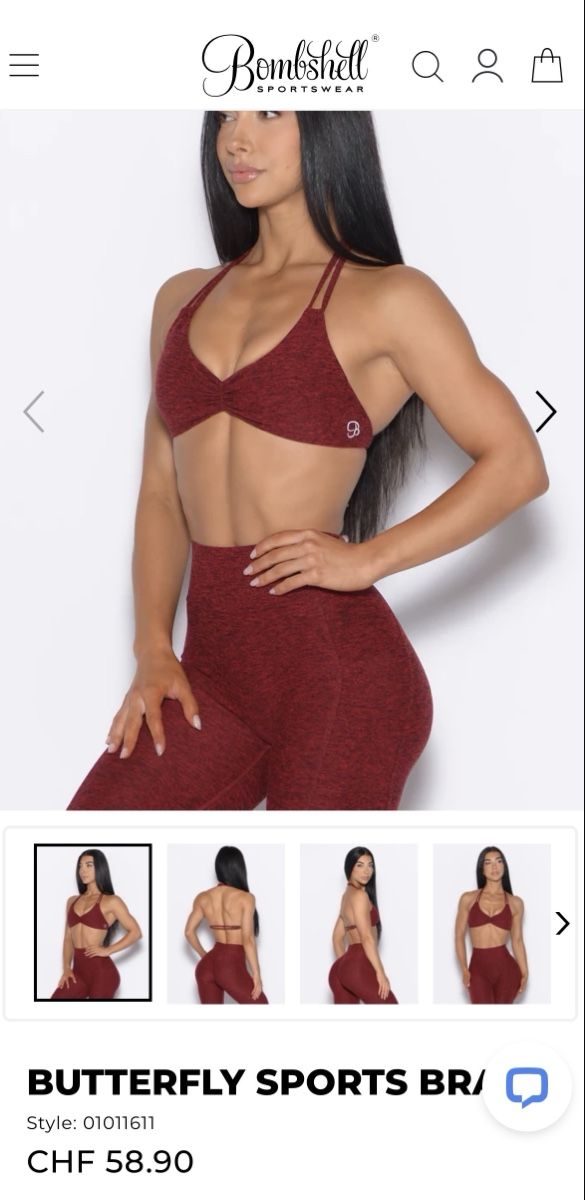 Top: Bombshell sport bra size M – Nuovo (secondo la descrizione) da Luzern venduto da fiona.1013