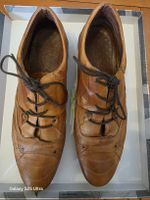 Chaussures hommes en cuir marron, taille 43, parfait