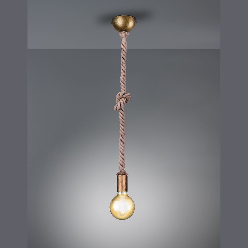 Lampadari & plafoniere: Pendelleuchte, Altmessing, 150 cm Höhe – Nuovo (secondo la descrizione) da Kreuzlingen venduto da Smart-Light