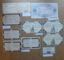 Sammlung uralte Französische Banknoten