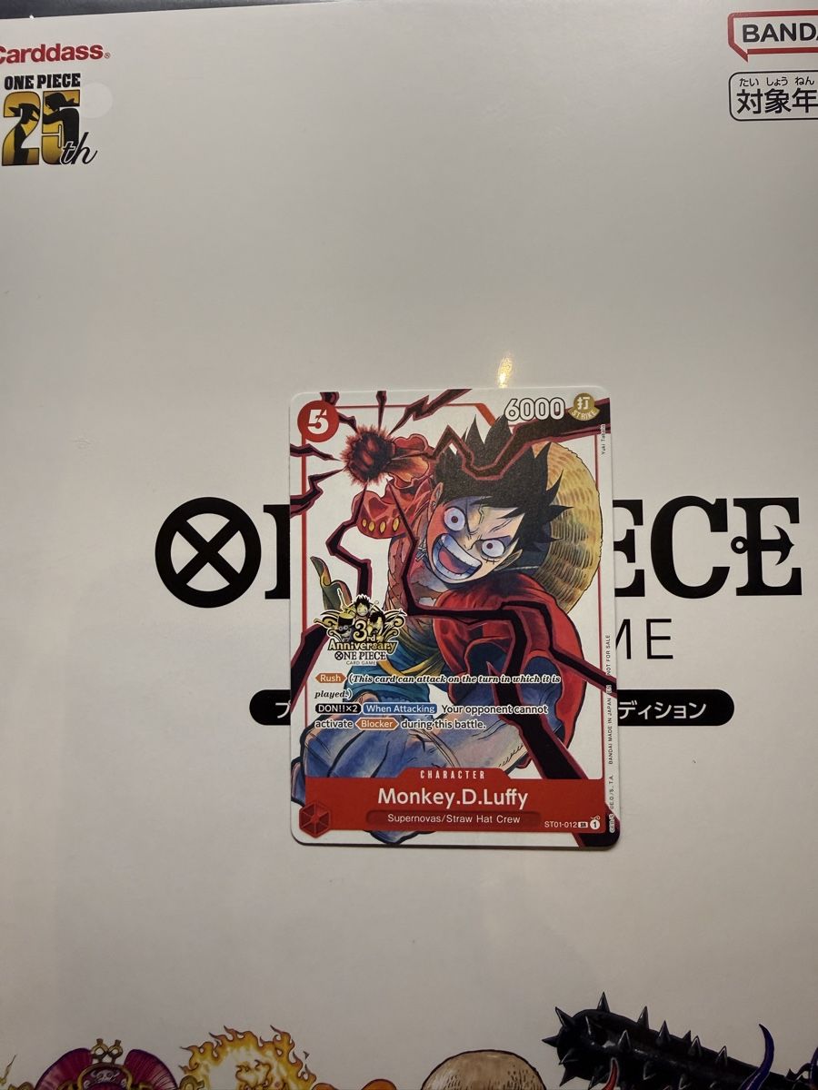 Bandai Carte collezionabili: One Piece | Monkey.D.Luffy - ST01-012 3rd Anniversary – Nuovo (secondo la descrizione) da Langenthal venduto da Lori9d