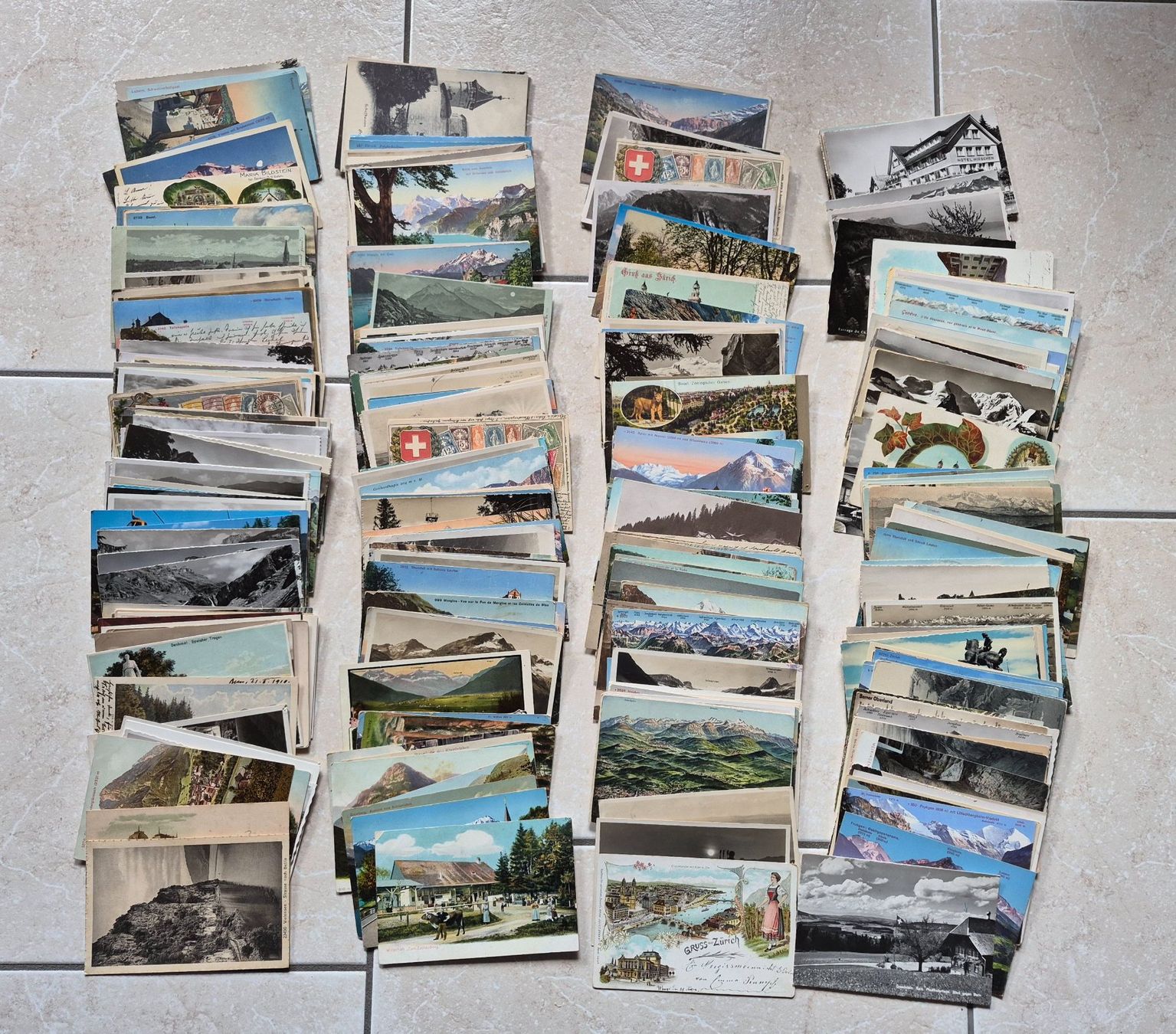 Cartoline postali: Lot Ansichtskarten Schweiz Topographie Kleinformat  1100 Stk – Usato da Fislisbach venduto da Porano 2