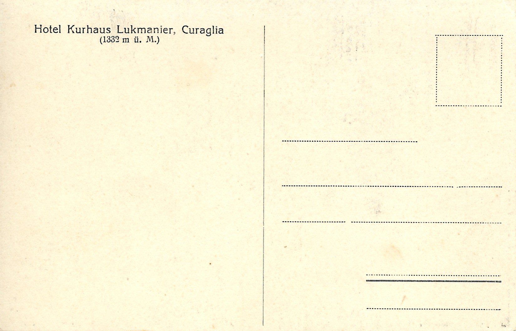 Cartoline postali: Curaglia GR – Usato da Flums venduto da Guscha1 1