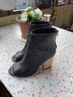 ASH Stiefelette, offen, Leder, schwarz, Gr.37