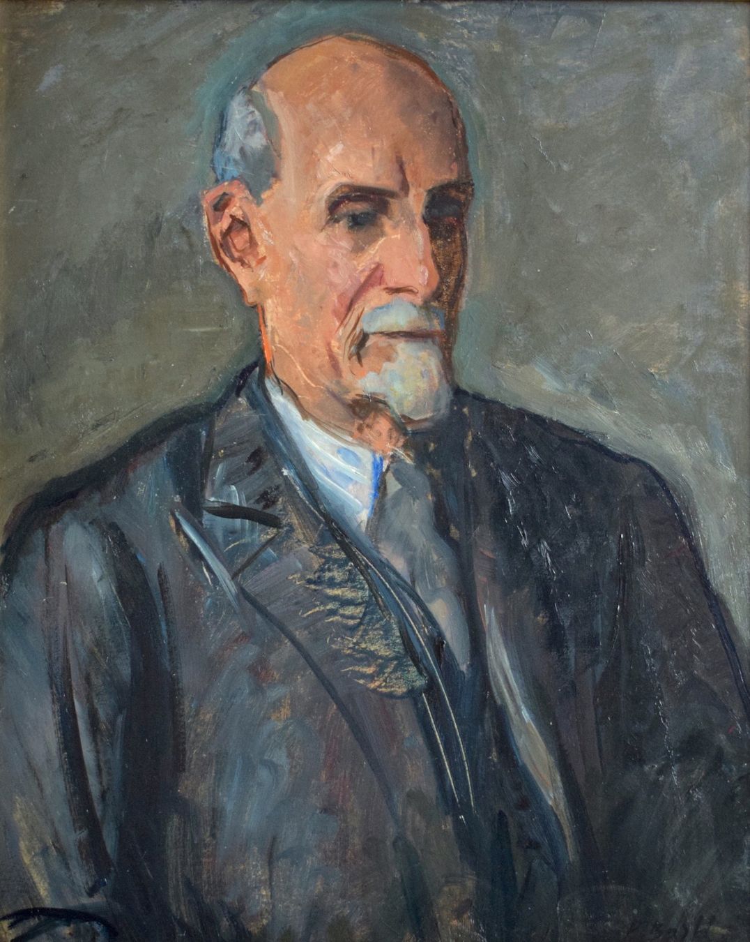 Dipinti: Paul Basilius Barth Basel Porträt Dominik Müller Ölgemälde – Usato da Zürich venduto da Kunstvoll 1
