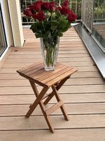 Joli tabouret en teck huilé, très bon état
