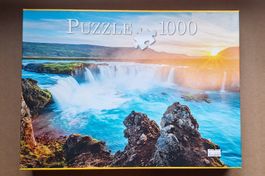 Puzzle 1000 Teile - Godafoss Wasserfall, Island