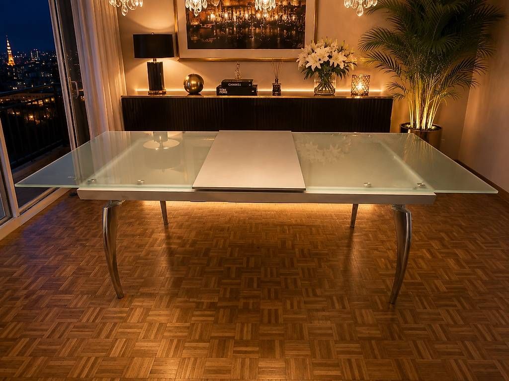 Tische: EINZIGARTIGER DELUXE DESIGN-GLASTISCH – Gebraucht aus Oberrieden von Goldbarsch 3