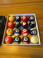 Billardkugeln Vintage Spiel Billard Mini Set mit Kreide