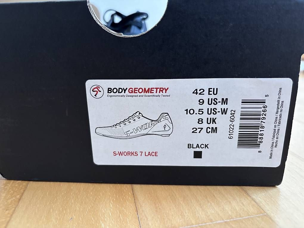 Specialized Chaussures hommes: SPECIALIZED S-Works 7 Lace Gr. 42 | Neu – Neuf avec emballage d'origine à Turbenthal par Rebti 4