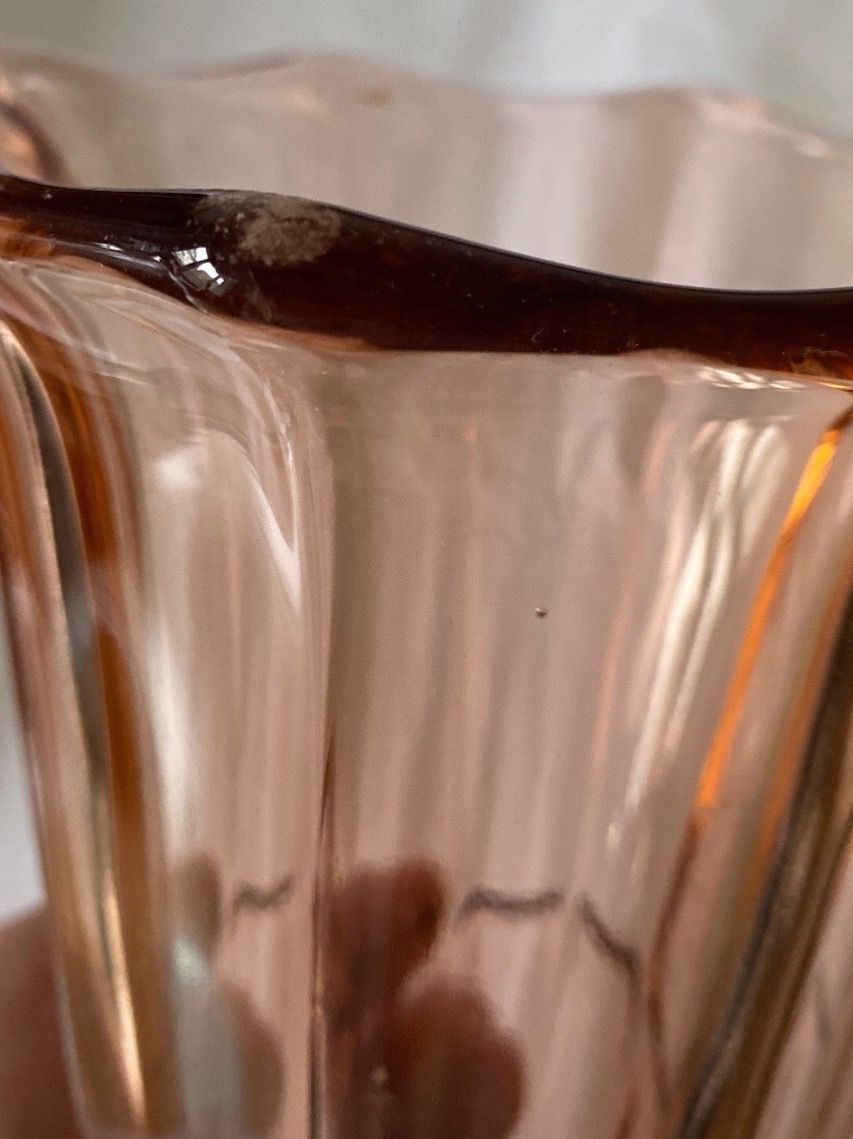 Vasen & Gefässe: Grosse  ART-DÉCO GLAS VASE - ROSALIN – Gebraucht aus Zürich von lesgarcons 4