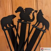 Dragon Wolf Bear 3D Printed Bookmarks Set