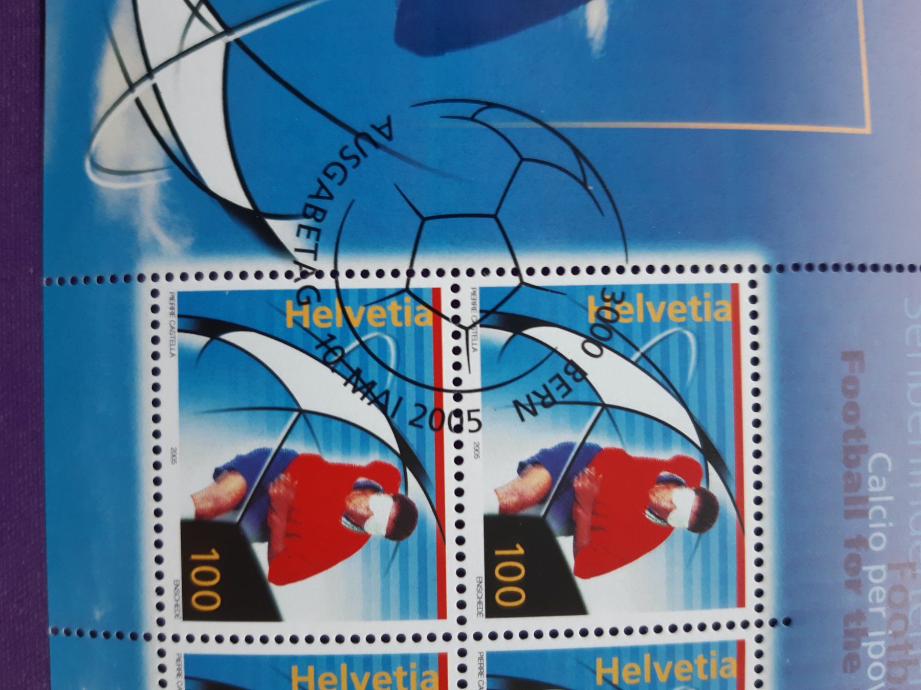 Tutti i francobolli: Kleinbogen mit ET-Stempel 2005, "Sehbehinderten Fussball" – Nuovo (secondo la descrizione) da Wangs venduto da weisstannen01 2