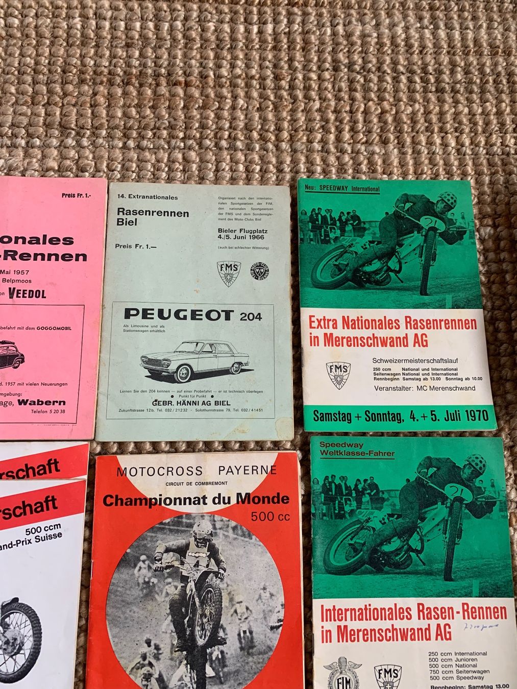 Documenti: Alte Motorrad-Programme Raserennen Schweiz – Usato da Bibern SO venduto da wecafra 2