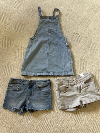 Jeans Kleid & Shorts Set gr 152